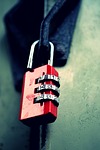 lock, red, key, locked, numbers